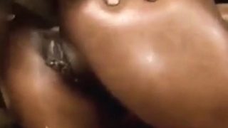 Skyy Black Big Ass Ebony Satisfying A Long Black Cock
